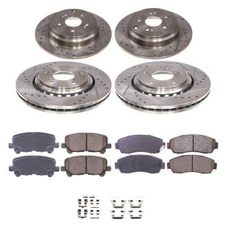 Callahan Brake Parts® - Drilled and Slotted Front and Rear Brake Kit