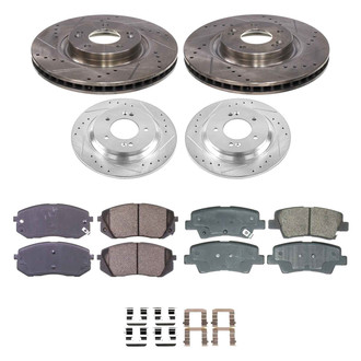 Callahan Brake Parts® - Drilled & Slotted Brake Kit