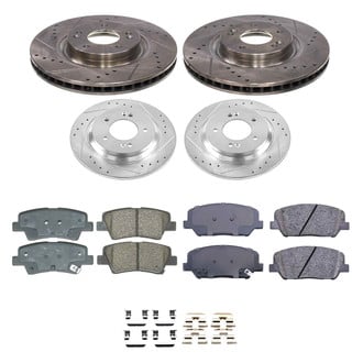 Callahan Brake Parts® - Drilled and Slotted Brake Kit