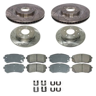 Callahan Brake Parts® - Drilled and Slotted Brake Kit