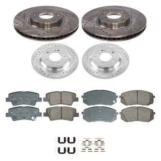 Callahan Brake Parts® - Drilled & Slotted Brake Kit