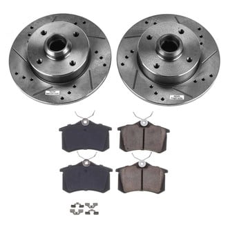 Callahan Brake Parts® - Drilled and Slotted Rear Brake Kit