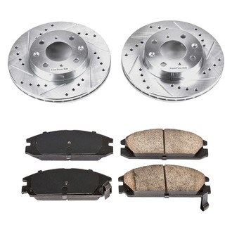 Callahan Brake Parts® - Drilled and Slotted Front Brake Kit