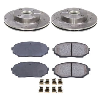 Callahan Brake Parts® - Drilled and Slotted Front Brake Kit