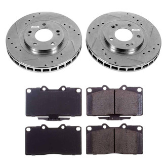 Callahan Brake Parts® - Drilled and Slotted Front Brake Kit