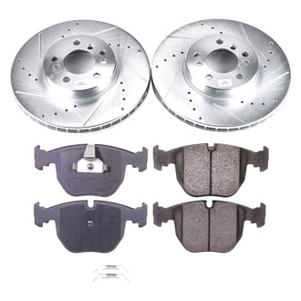 Callahan Brake Parts® - Drilled and Slotted Front Brake Kit