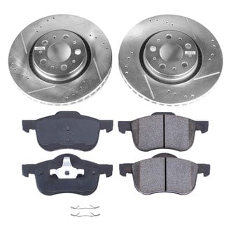 Callahan Brake Parts® - Drilled and Slotted Front Brake Kit