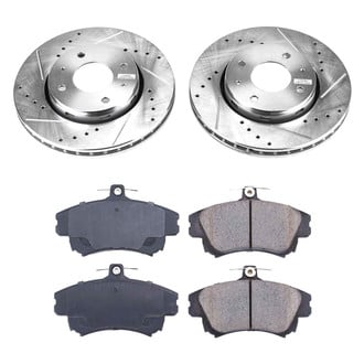 Callahan Brake Parts® - Drilled and Slotted Front Brake Kit