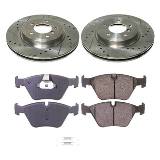 Callahan Brake Parts® - Drilled and Slotted Front Brake Kit
