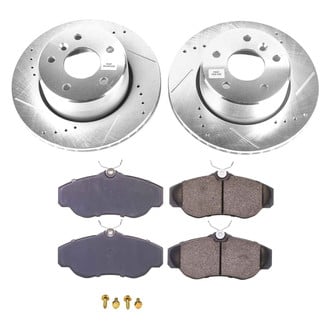 Callahan Brake Parts® - Drilled and Slotted Front Brake Kit