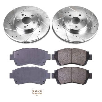 Callahan Brake Parts® - Drilled and Slotted Front Brake Kit
