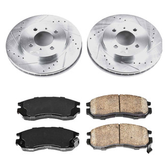 Callahan Brake Parts® - Drilled and Slotted Front Brake Kit