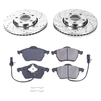 Callahan Brake Parts® - Drilled and Slotted Front Brake Kit