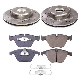 Callahan Brake Parts® - Drilled and Slotted Front Brake Kit