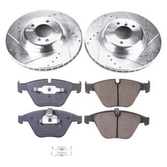 Callahan Brake Parts® - Drilled and Slotted Front Brake Kit