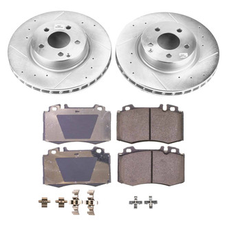 Callahan Brake Parts® - Drilled and Slotted Front Brake Kit