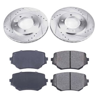 Callahan Brake Parts® - Drilled and Slotted Front Brake Kit