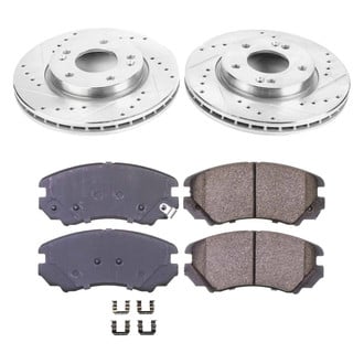 Callahan Brake Parts® - Drilled and Slotted Front Brake Kit