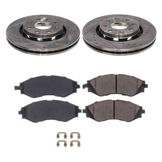 Callahan Brake Parts® - Drilled and Slotted Front Brake Kit