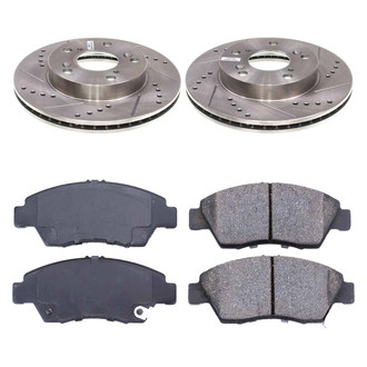 Callahan Brake Parts® - Drilled and Slotted Front Brake Kit