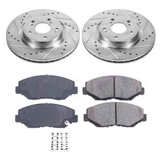 Callahan Brake Parts® - Drilled and Slotted Front Brake Kit