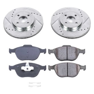 Callahan Brake Parts® - Drilled and Slotted Front Brake Kit