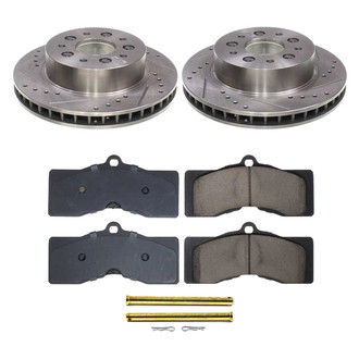 Callahan Brake Parts® - Drilled and Slotted Front Brake Kit