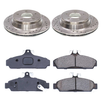 Callahan Brake Parts® - Drilled and Slotted Front Brake Kit