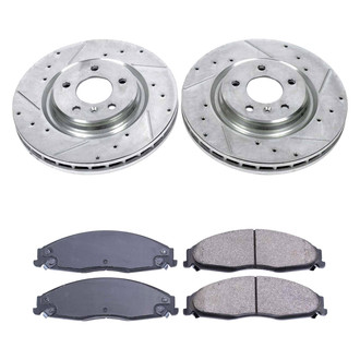 Callahan Brake Parts® - Drilled and Slotted Front Brake Kit