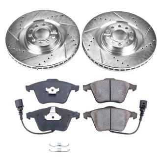 Callahan Brake Parts® - Drilled and Slotted Front Brake Kit