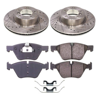 Callahan Brake Parts® - Drilled and Slotted Front Brake Kit