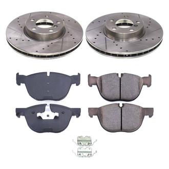Callahan Brake Parts® - Drilled and Slotted Front Brake Kit