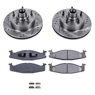 Callahan Brake Parts® - Drilled and Slotted Front Brake Kit