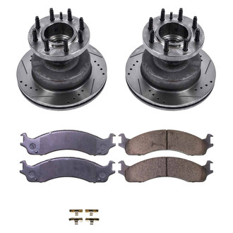 Callahan Brake Parts® - Drilled and Slotted Front Brake Kit