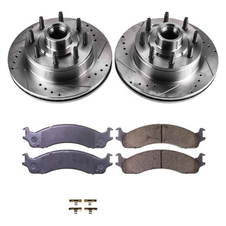 Callahan Brake Parts® - Drilled and Slotted Front Brake Kit