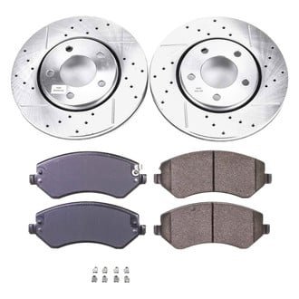 Callahan Brake Parts® - Drilled and Slotted Front Brake Kit