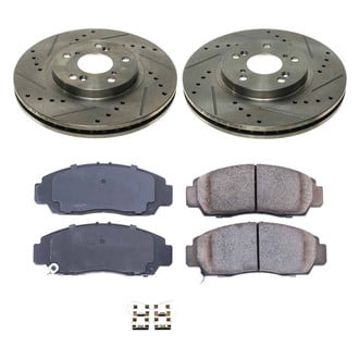Callahan Brake Parts® - Drilled and Slotted Front Brake Kit
