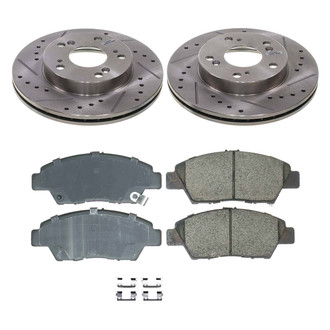 Callahan Brake Parts® - Drilled and Slotted Front Brake Kit