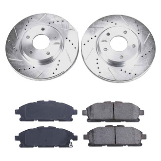 Callahan Brake Parts® - Drilled and Slotted Front Brake Kit