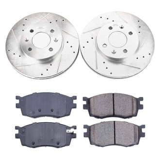 Callahan Brake Parts® - Drilled and Slotted Front Brake Kit