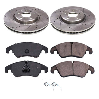 Callahan Brake Parts® - Drilled and Slotted Front Brake Kit