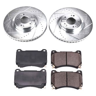 Callahan Brake Parts® - Drilled and Slotted Front Brake Kit