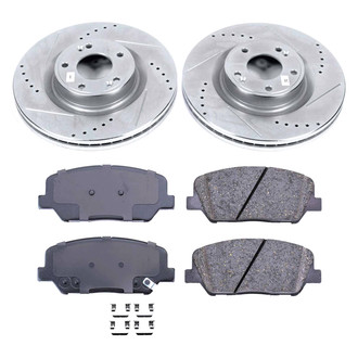 Callahan Brake Parts® - Drilled and Slotted Front Brake Kit