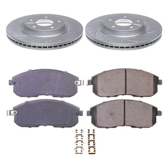Callahan Brake Parts® - Drilled and Slotted Front Brake Kit