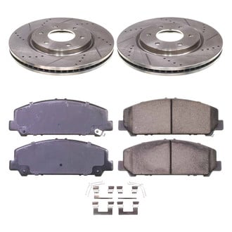 Callahan Brake Parts® - Drilled and Slotted Front Brake Kit