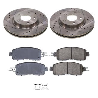 Callahan Brake Parts® - Drilled and Slotted Front Brake Kit