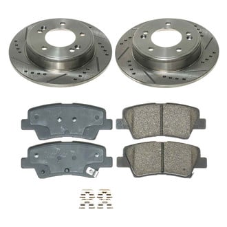 Callahan Brake Parts® - Drilled and Slotted Rear Brake Kit