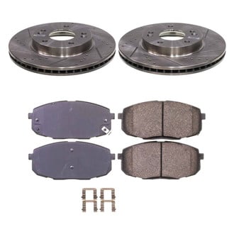 Callahan Brake Parts® - Drilled and Slotted Front Brake Kit