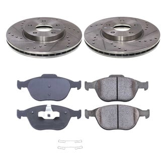 Callahan Brake Parts® - Drilled and Slotted Front Brake Kit