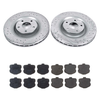 Callahan Brake Parts® - Drilled and Slotted Front Brake Kit